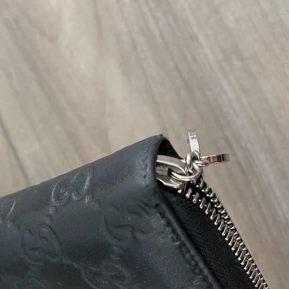 Gucci GG Twins Guccissima Zip Around Continental Wallet Black - Picture 12 of 14